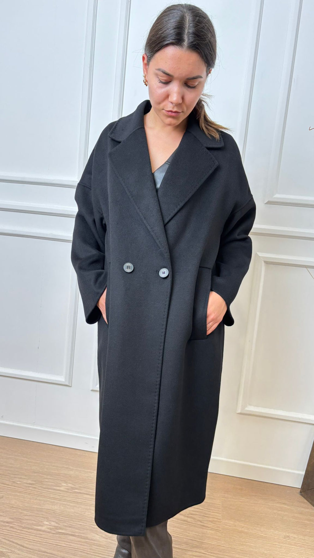 Cappotto ovetto over Vicolo TF0003 99 nero