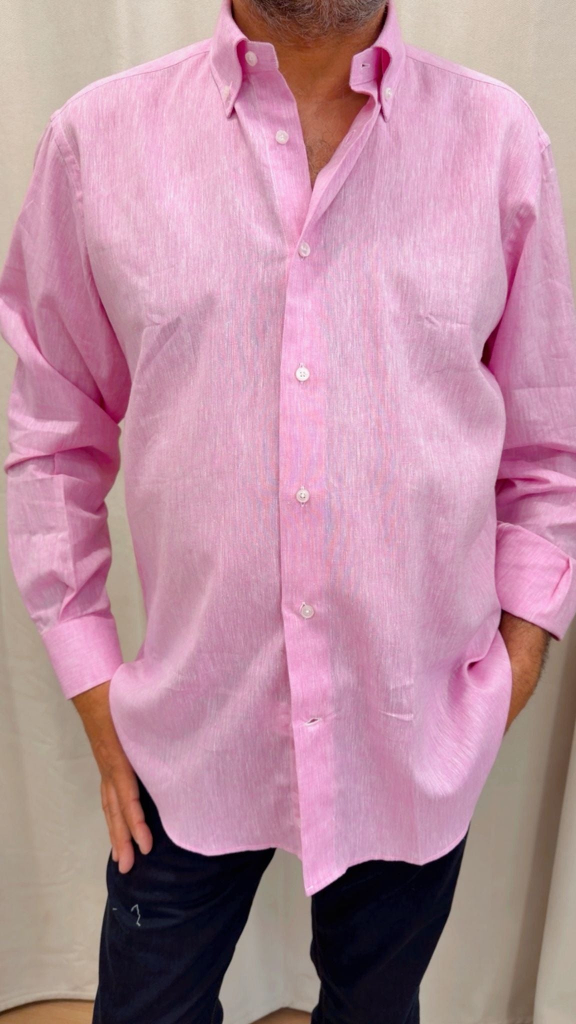 Camicia comfort fit puro lino E290 Turchetti