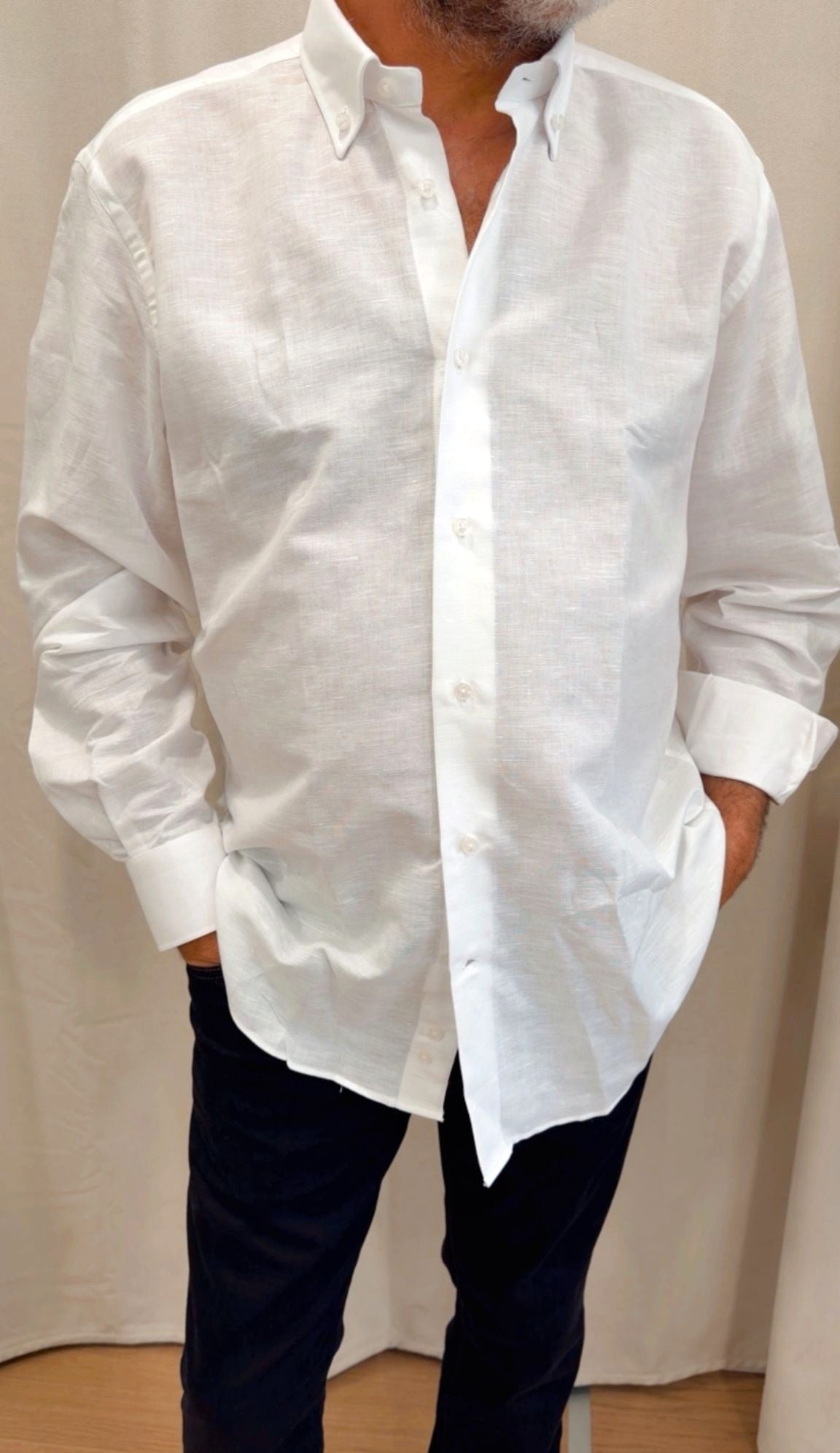Camicia comfort fit puro lino E290 Turchetti