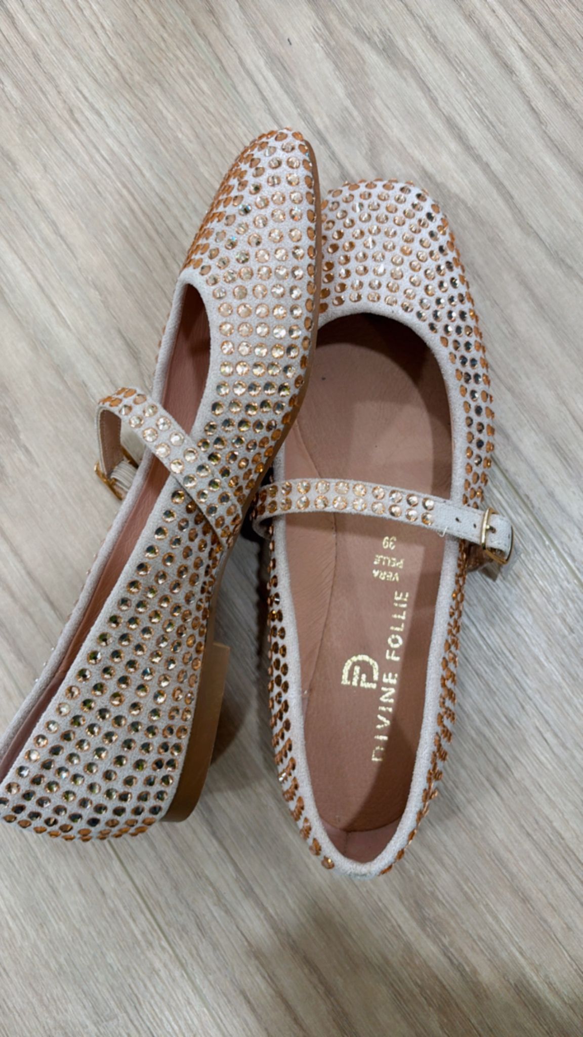 Ballerina strass oro rosa Divine Follie 9023