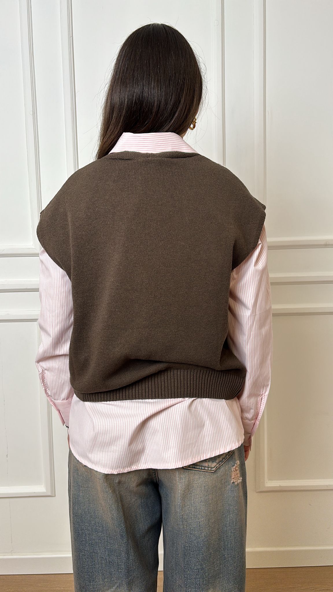 Gilet rombi scollo a V Tensione In D75629