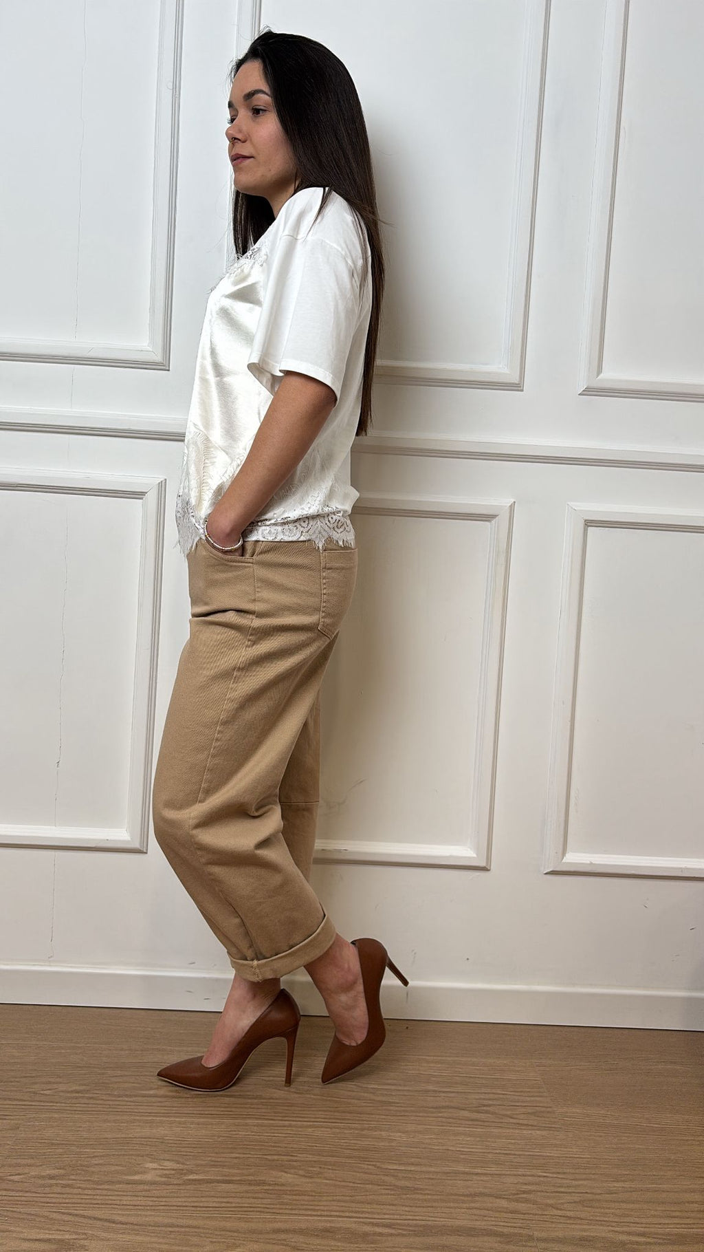 Pantalone colorato barrel Tensione In PA5137