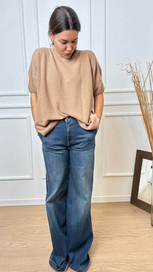 Pull mezza manica Dixie M277Y163 camel