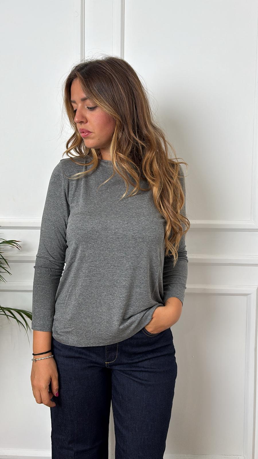 T-Shirt elasticizzata Polpo 011 Emme Marella grigio