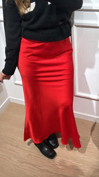 Gonna raso Le Streghe A25DD310 rossa