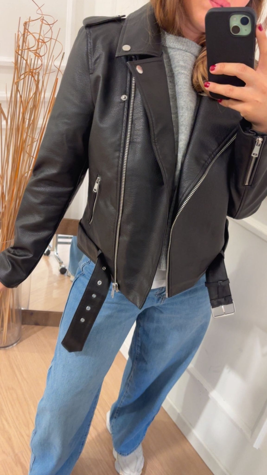 Chiodo biker Only 15357332 nero