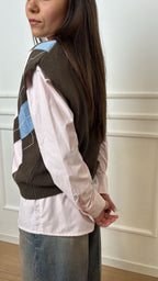 Gilet rombi scollo a V Tensione In D75629