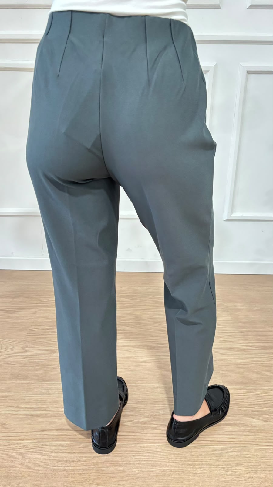 Pantalone straight in compact jersey Ragno DL20PO