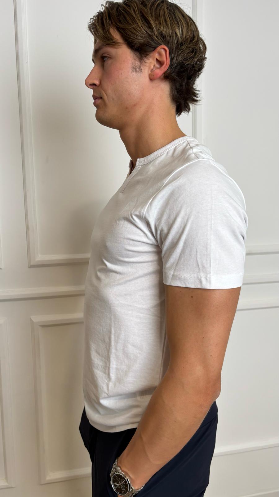 T-Shirt bottoncini Trez M47676 bianca