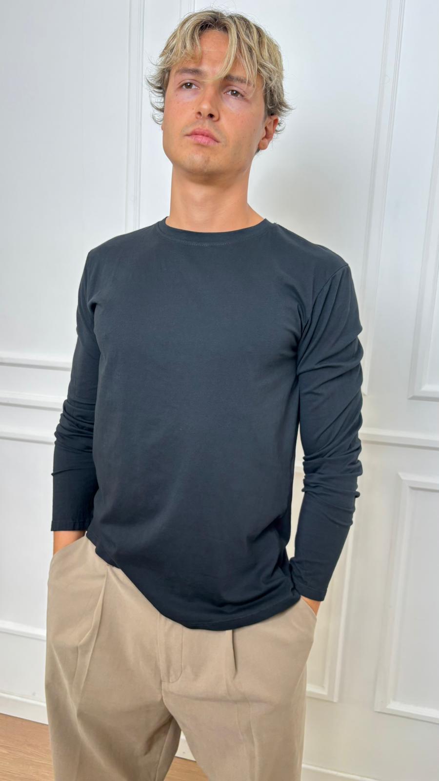 T-Shirt manica lunga Imperial T8406AI02 nera