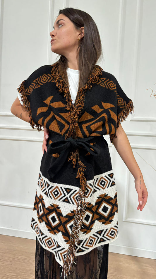 Cardigan smanicato Dixie M566Y189