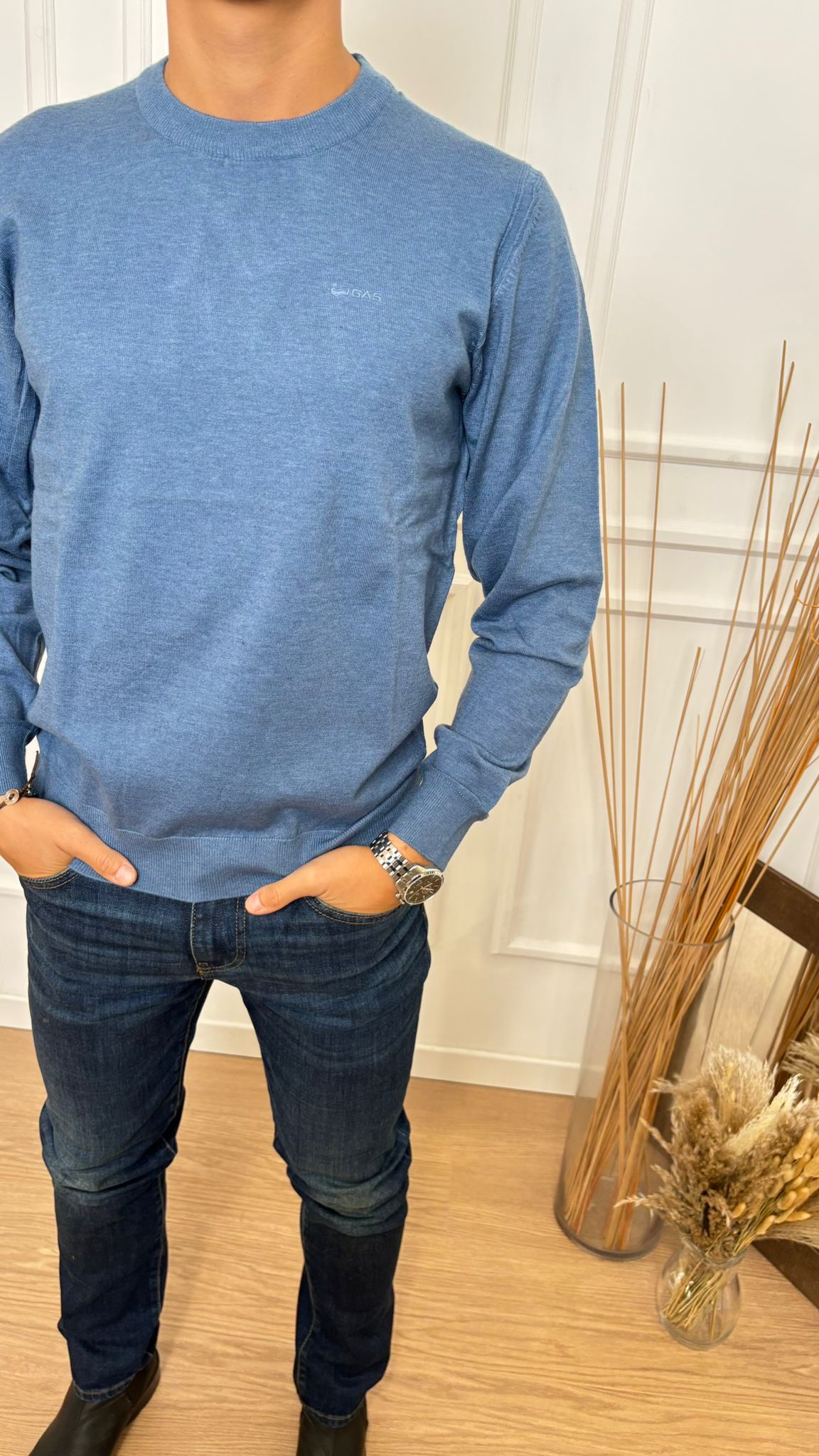 Maglione slim fit Akio Gas 4709