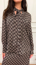 Camicia fantasia con cravatta Albore Emme Marella