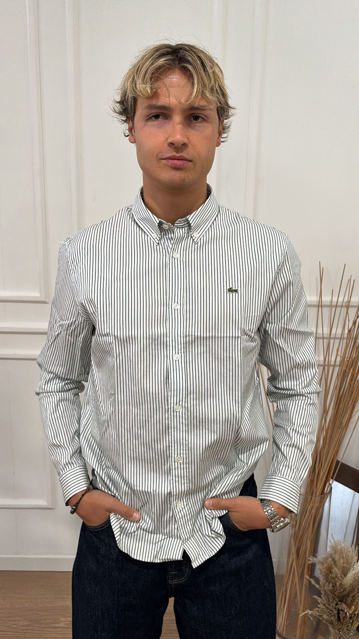 Camicia in cotone Lacoste CH5084 737