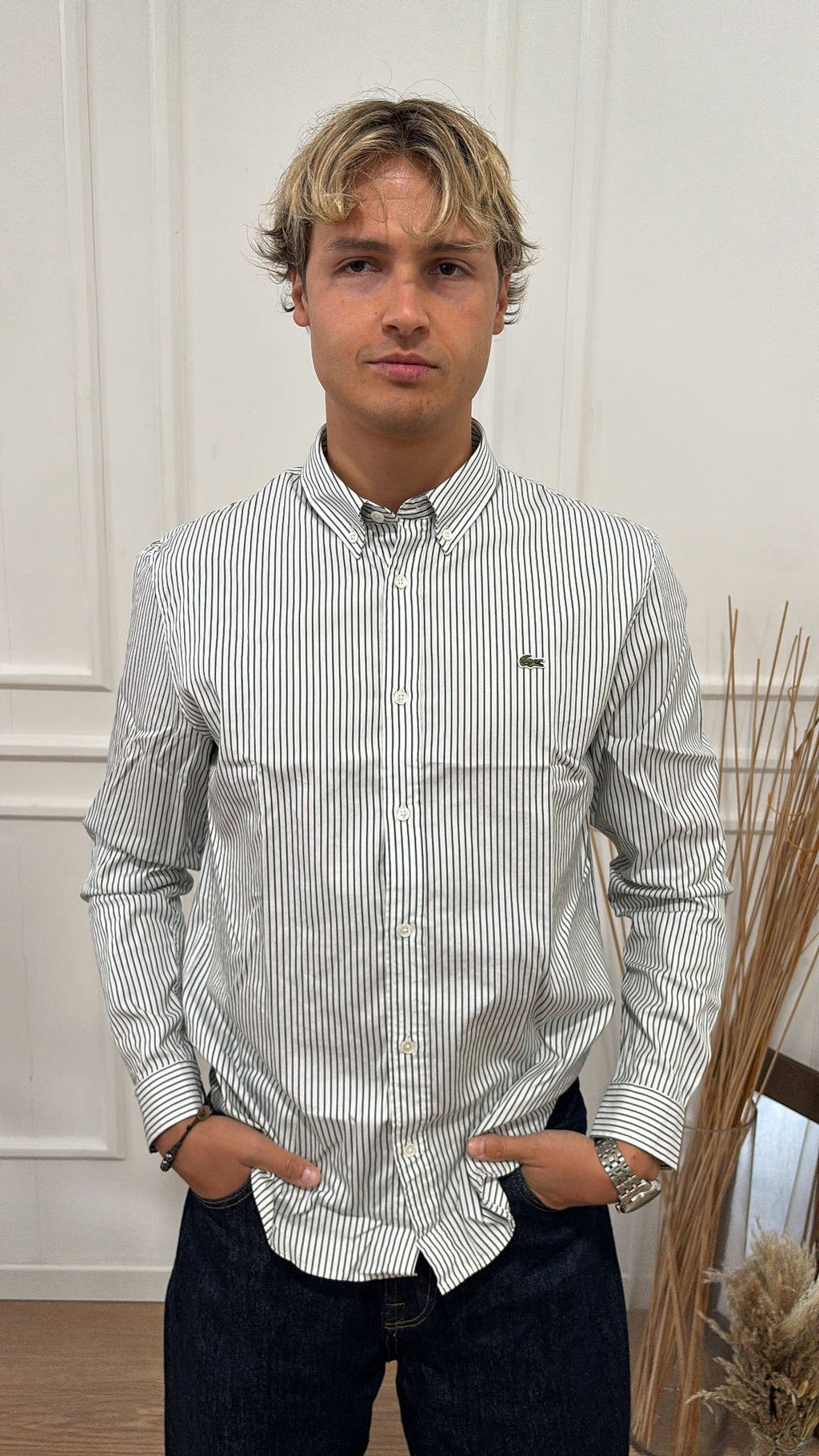 Camicia in cotone Lacoste CH5084 737