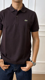 Polo classic fit Lacoste L1212 00 cioccolato 3LA