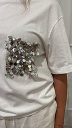 T-Shirt taschino paillettes PE260112