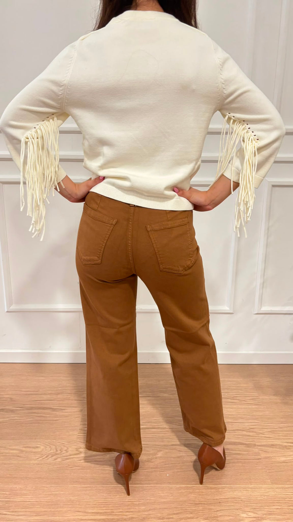 Pantalone stretch Fuxia Emme Marella