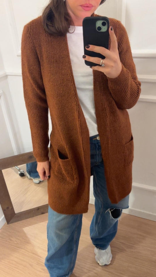 Cardigan aperto Jade Only 15179815 Ginger