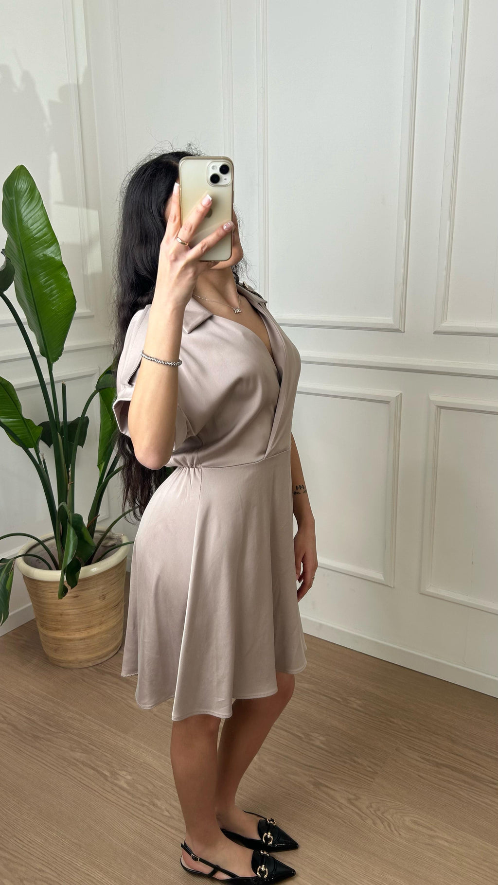 Abitino colletto Susy Mix D1973Z fango