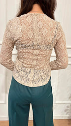 T-Shirt in jersey di pizzo Madre Emme Marella