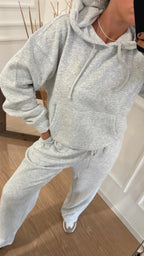 Felpa felpata con cappuccio Only Best 15338730 Grigio Melange