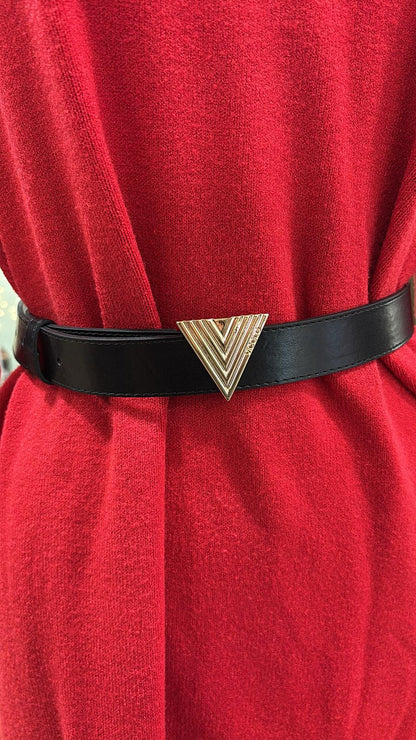 Cintura con fibbia logo Vicolo AF0019 nera