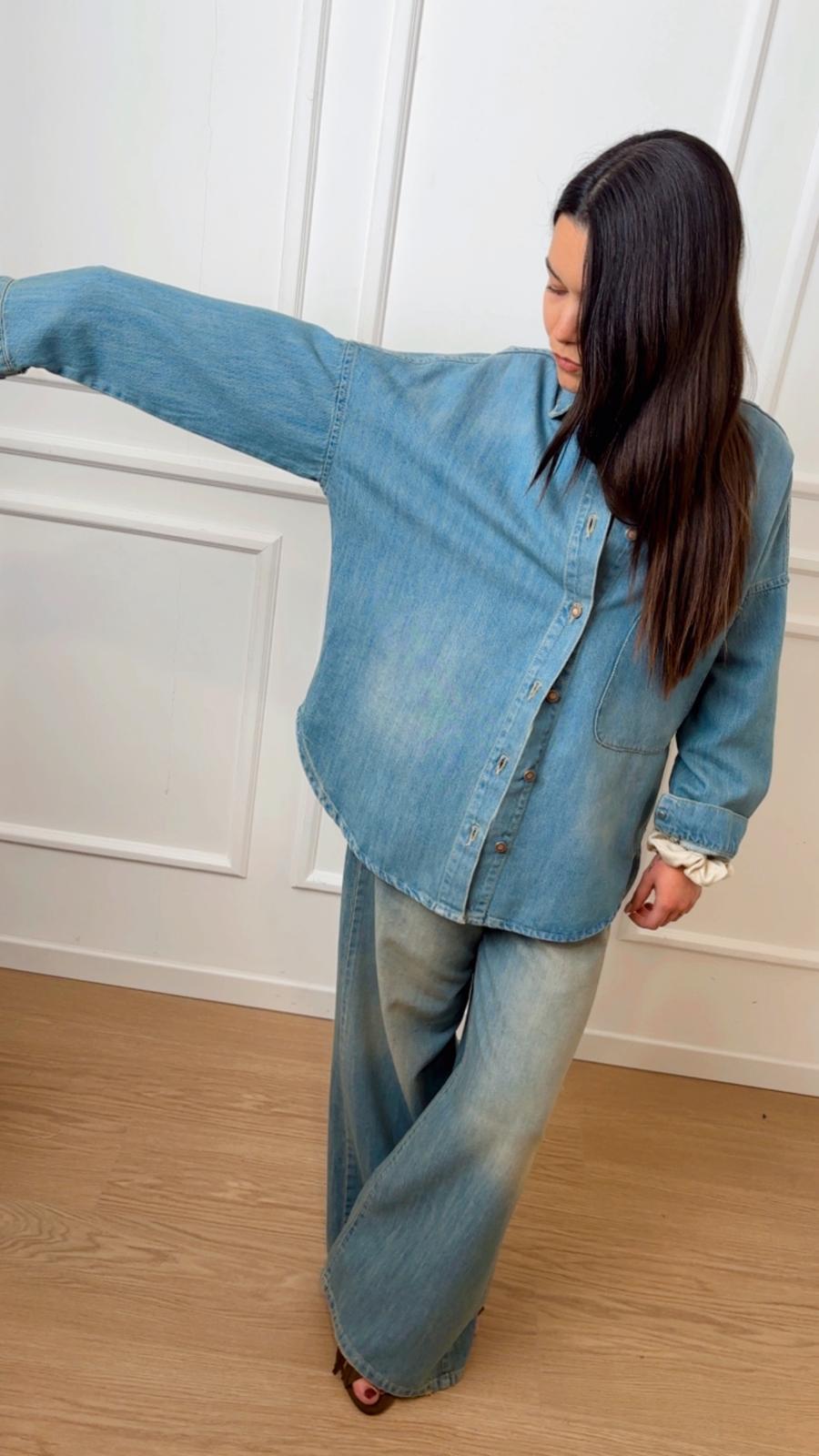 Camicia in denim Tensione In Daisy SS26CAMP