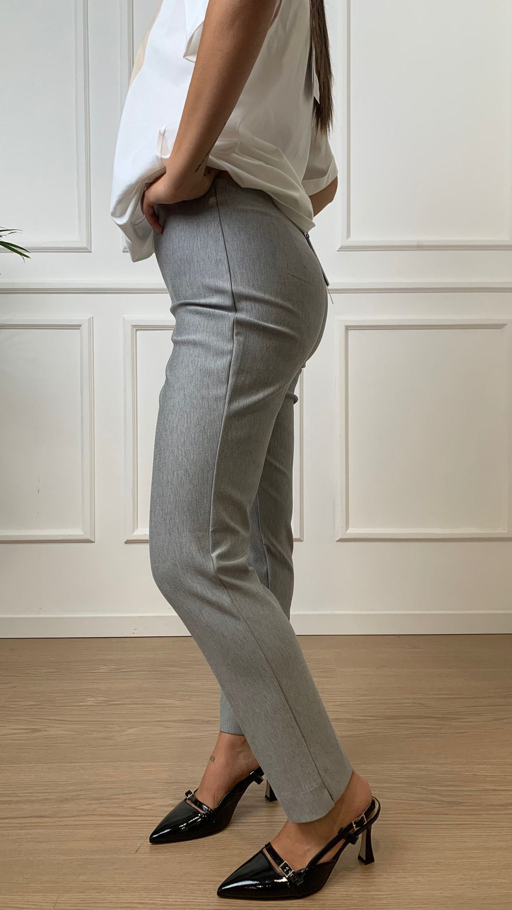 Pantalone cigarette Ragno DE72PS 135 Melange