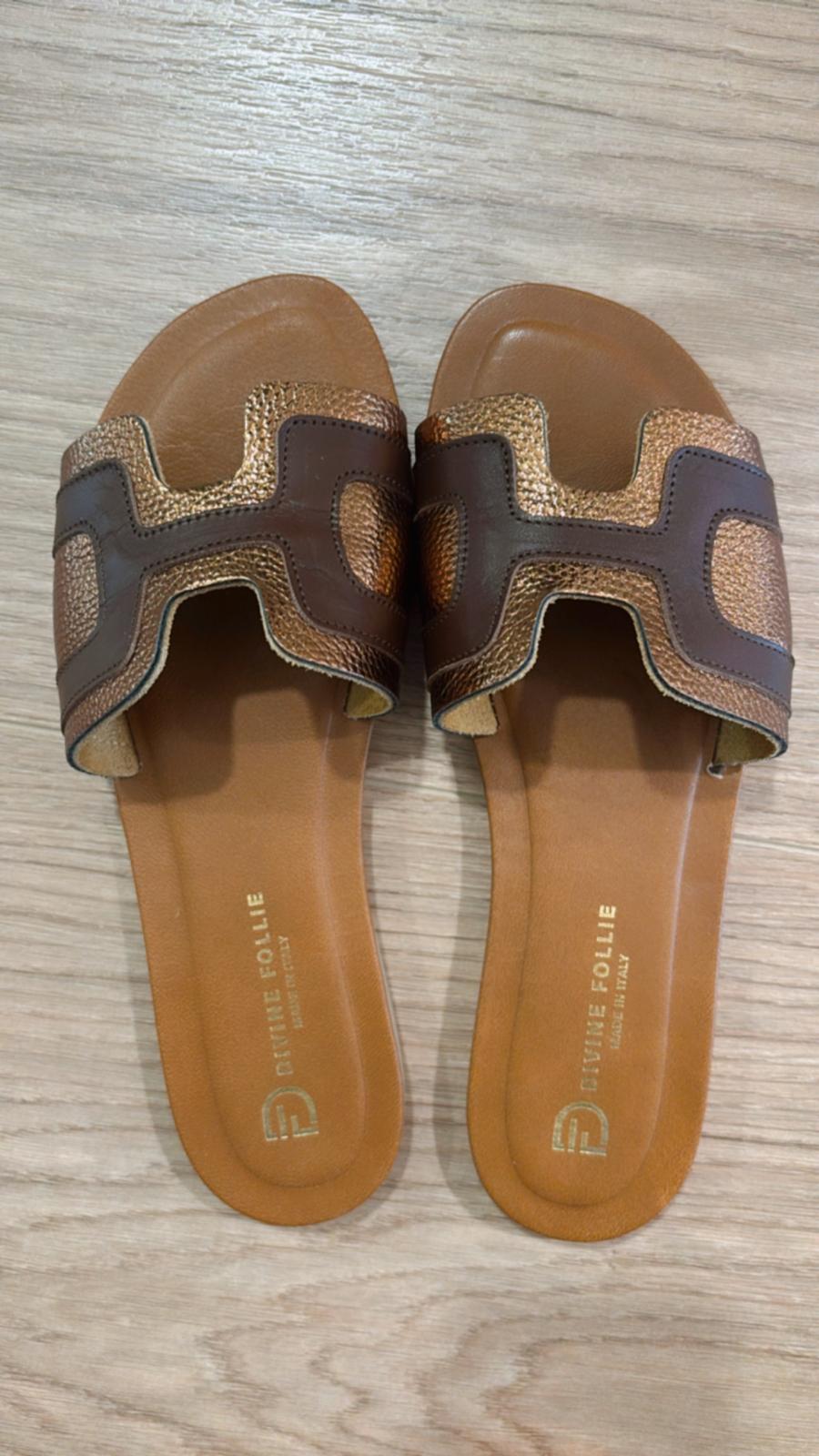 Ciabattina fascia Olimpia Divine Follie 4172 rame