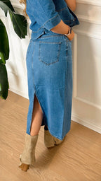 Gonna in jeans Lumi Only