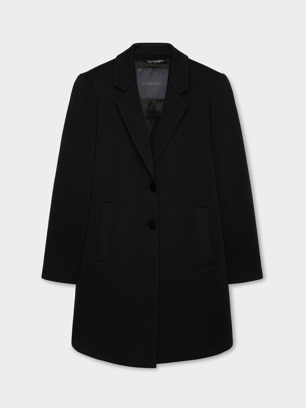 Cappotto in scuba 8107P0 Elena Mirò nero