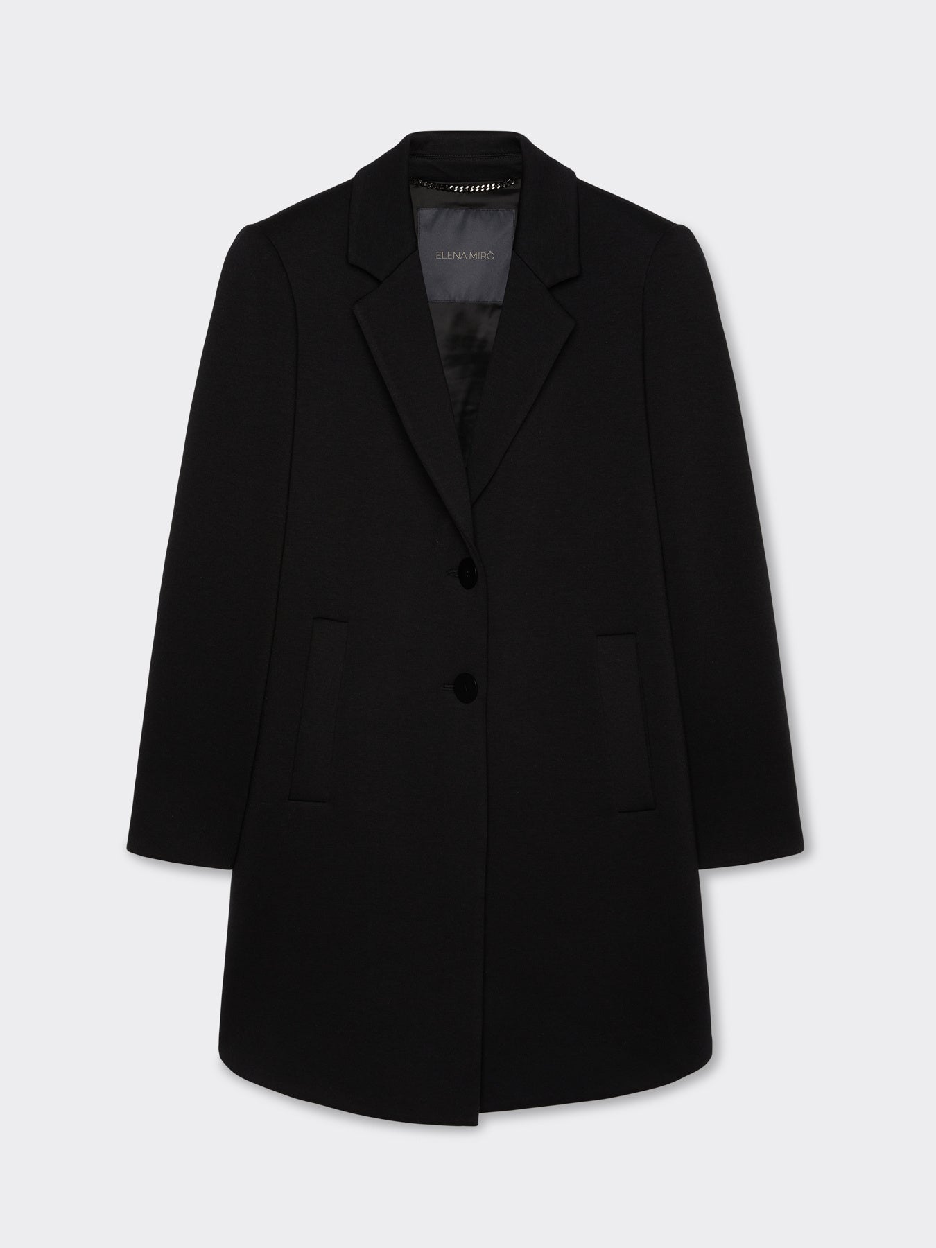 Cappotto in scuba 8107P0 Elena Mirò nero