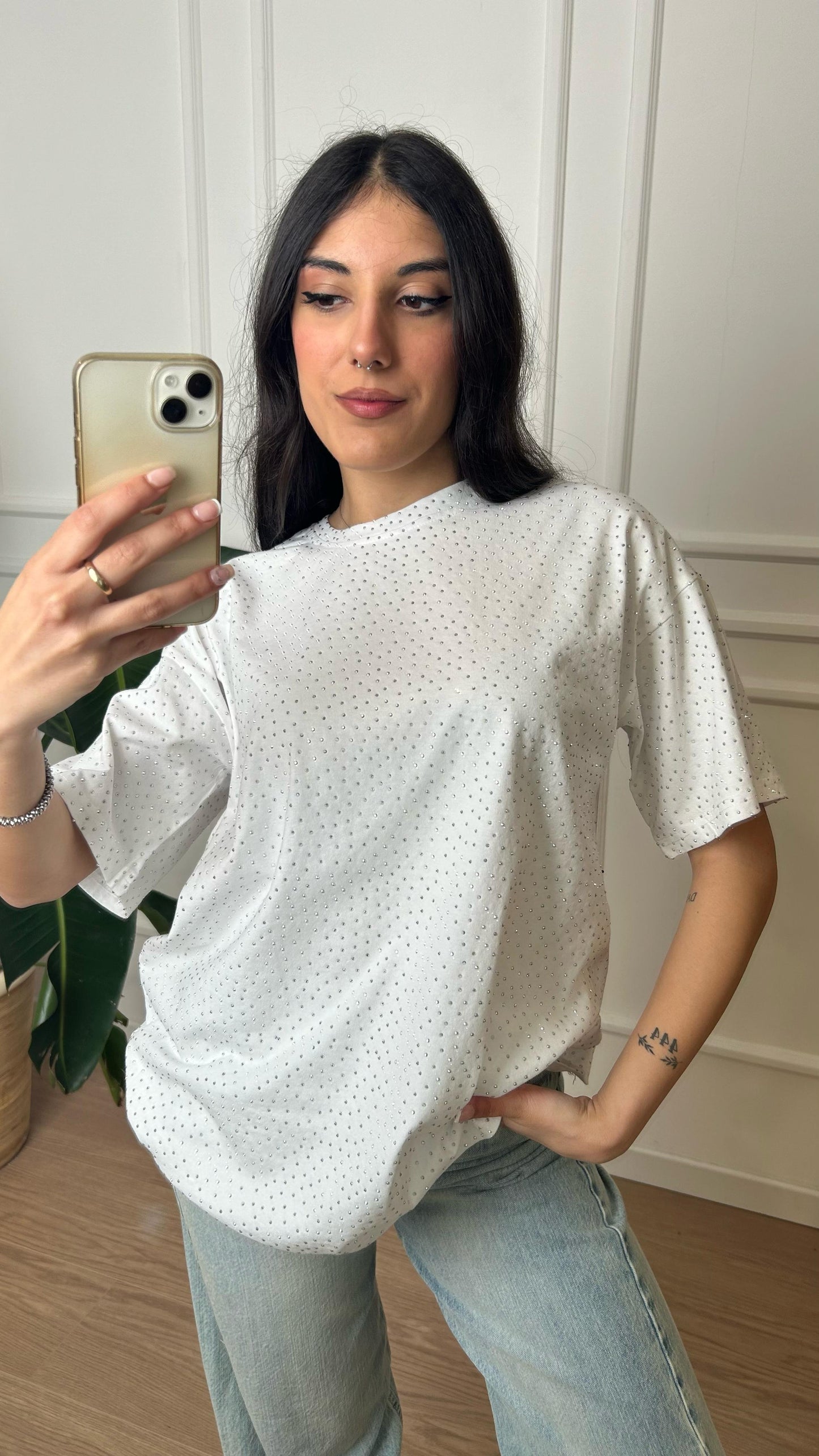 T-Shirt over swarovski Susy Mix 890