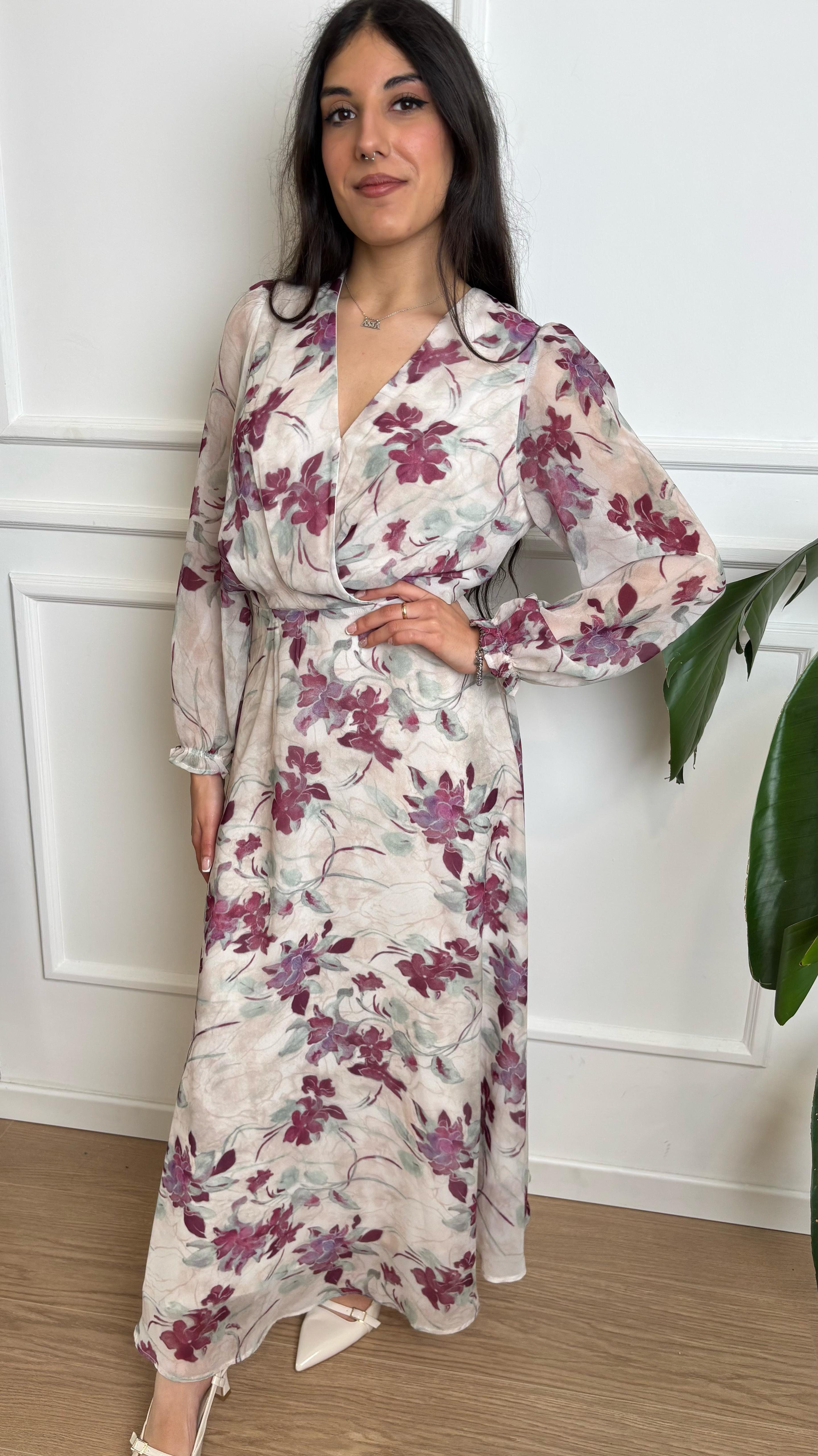 Abito fantasia in viscosa Turchetti