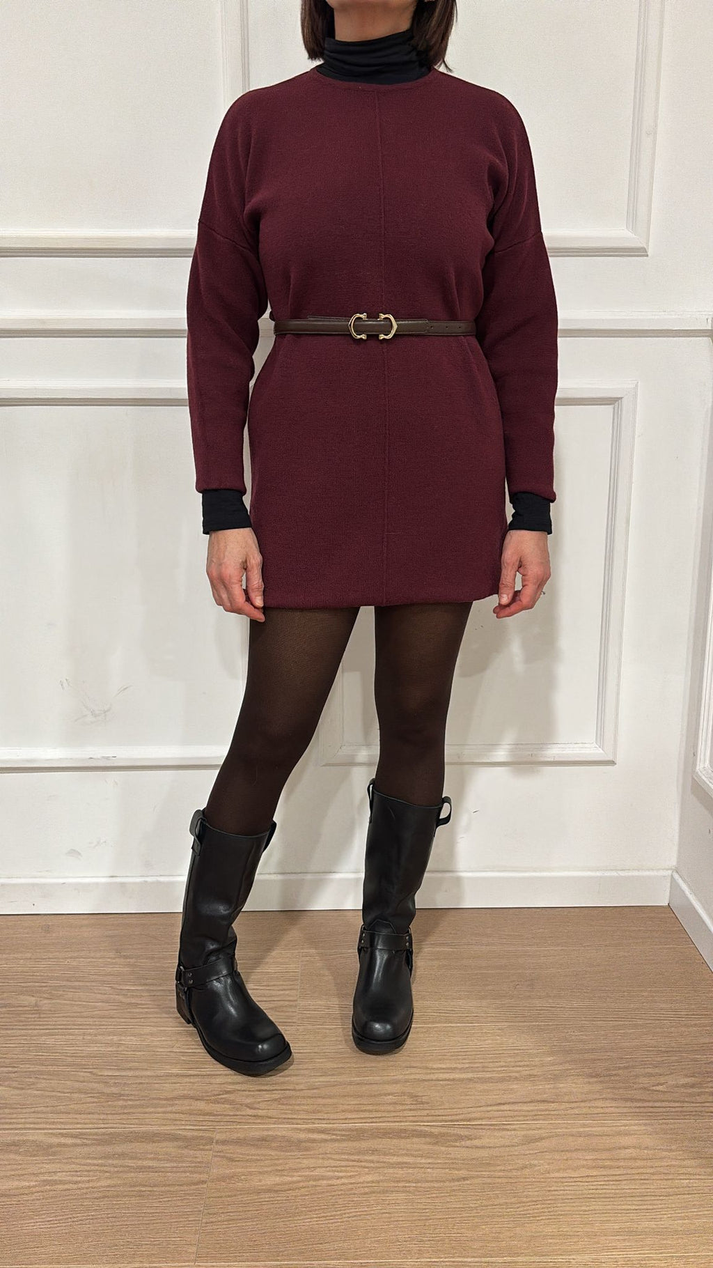 Maxi pull Vicolo 22208F Bordeaux