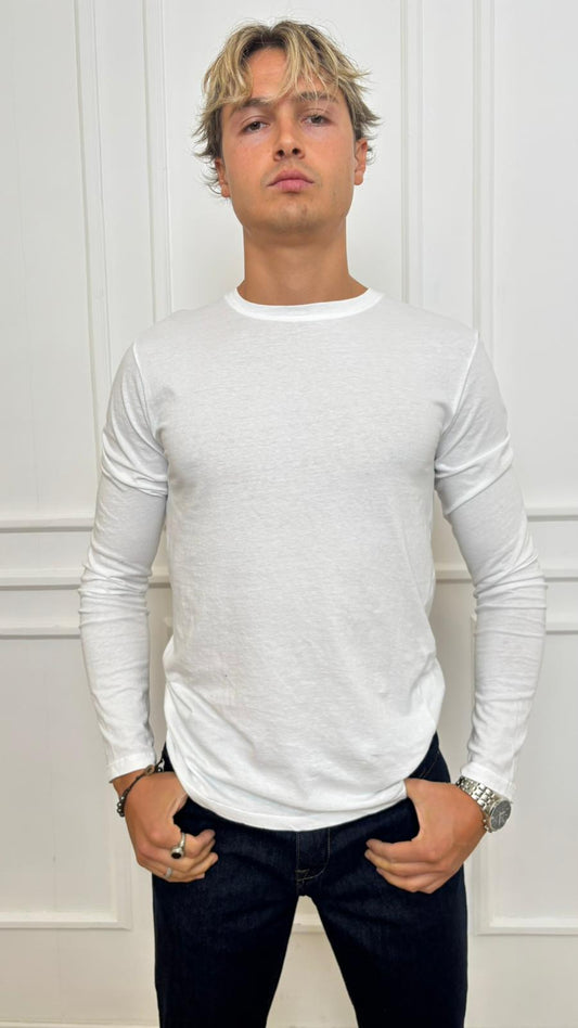 T-Shirt manica lunga Imperial T8406AI02 bianca