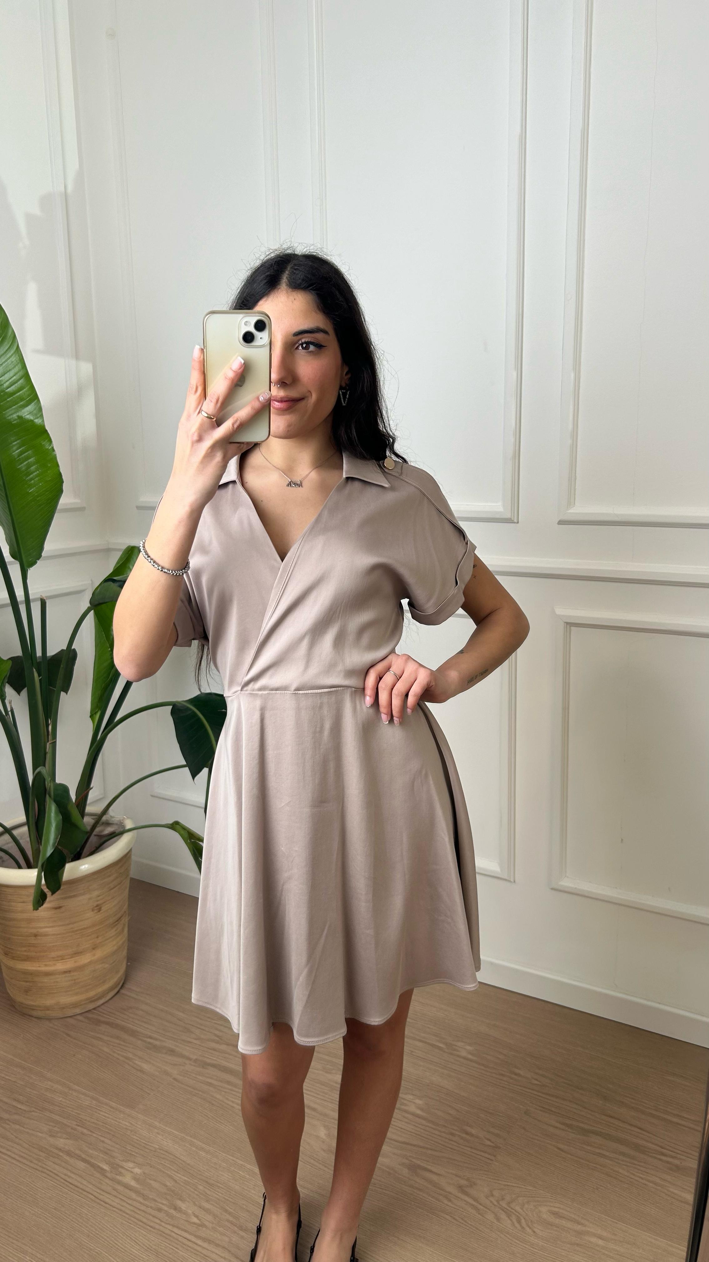 Abitino colletto Susy Mix D1973Z fango