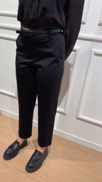 Pantalone punto milano Tensione In 26P1621 Nero