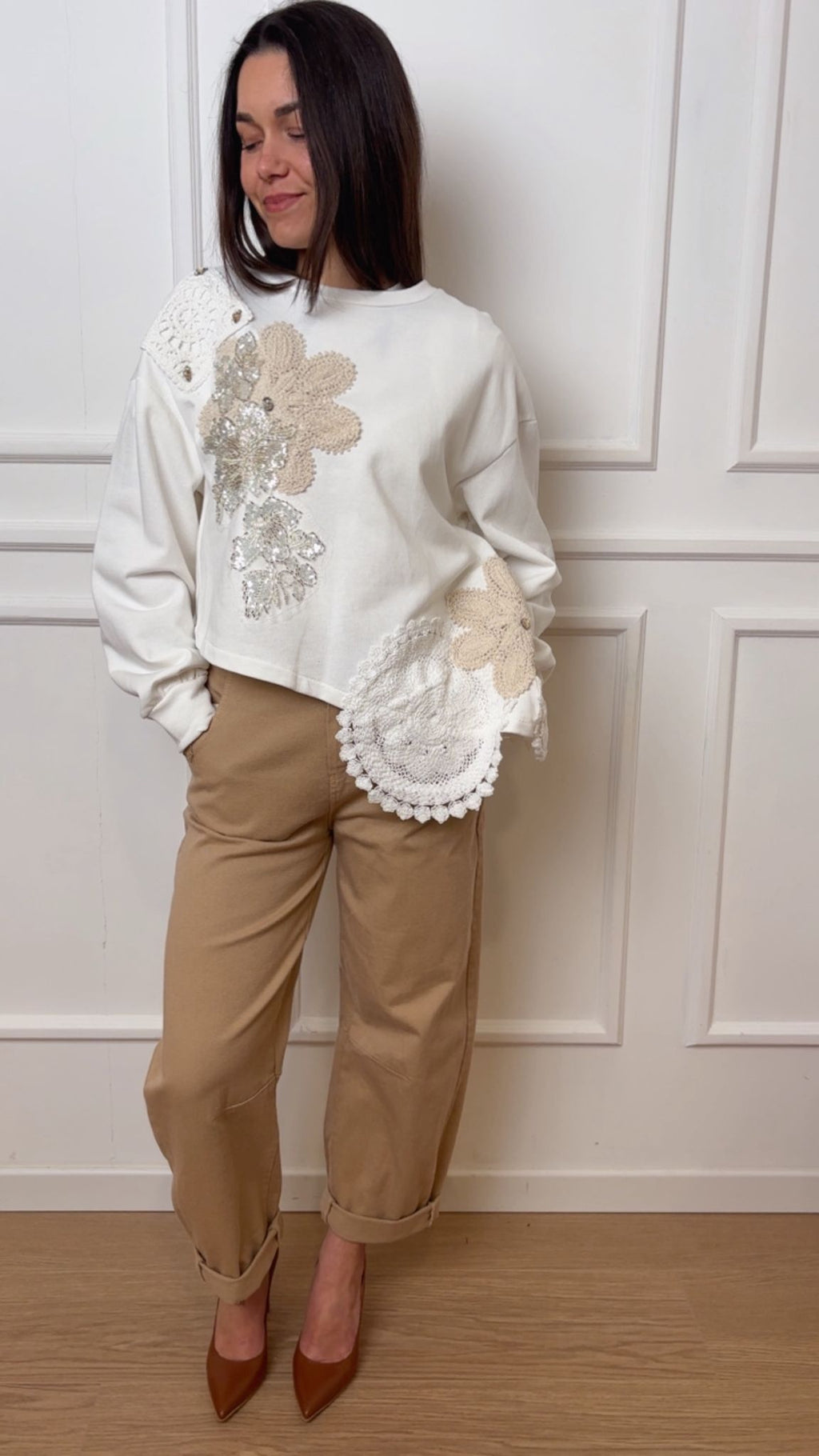 Pantalone colorato barrel Tensione In PA5137