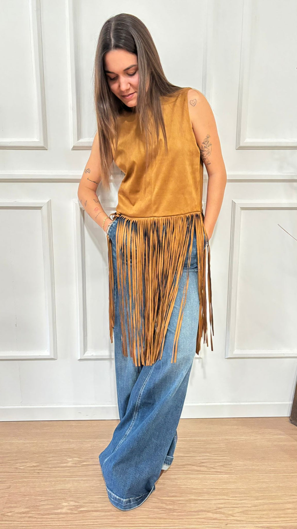 Gilet con frange Dixie LAH3KDC