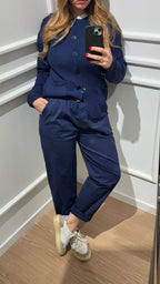 Cardigan coreana P5DCR blu