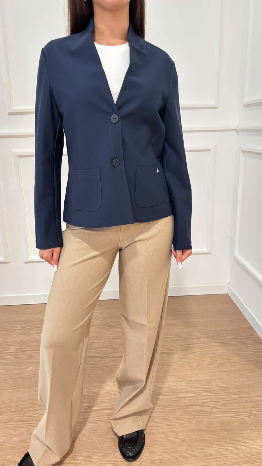 Blazer corto in compact jersey Ragno DO23G9