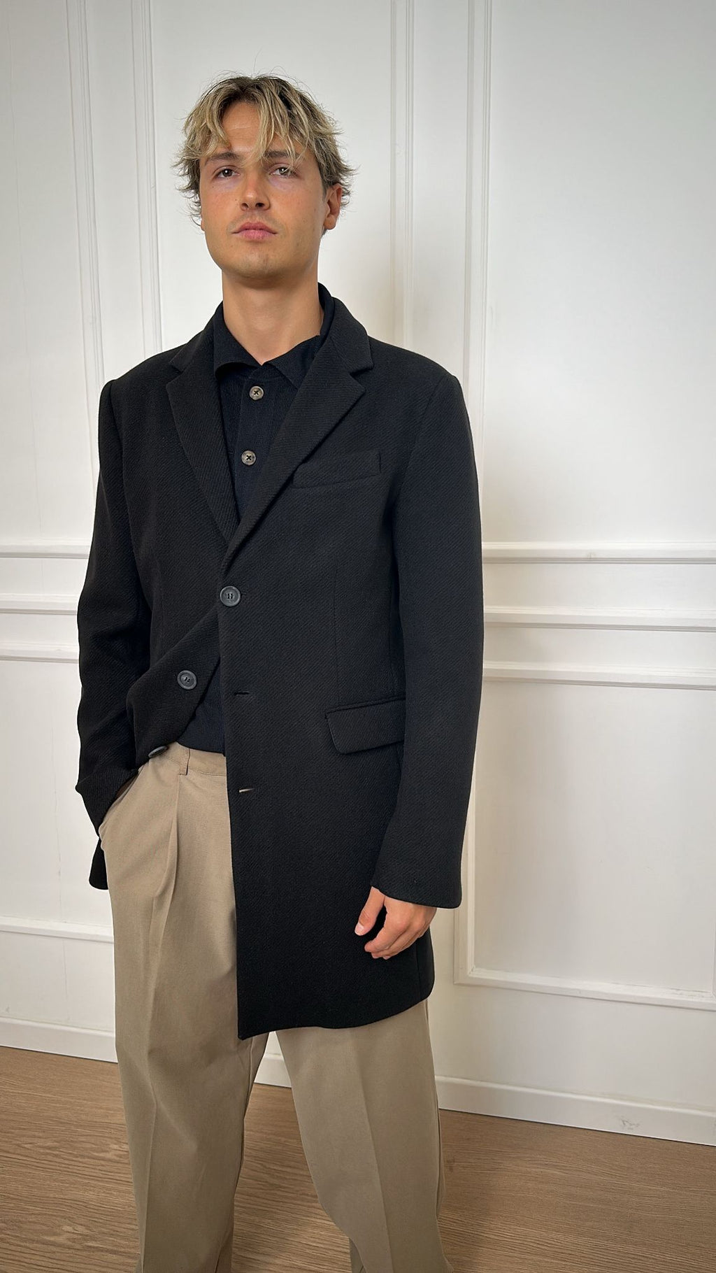 Cappotto monopetto Imperial K5441K4991 nero