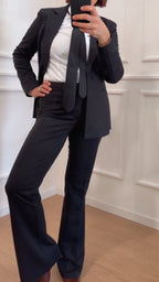 Blazer slim fit Peach Only nero