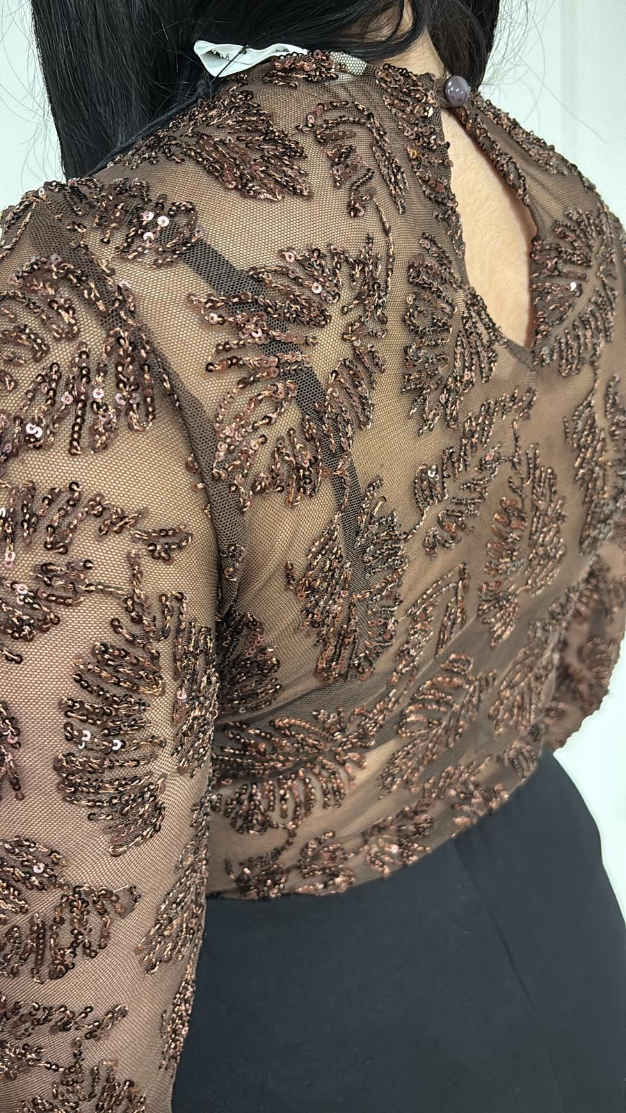 Body strass W25BB95 Tensione In marrone