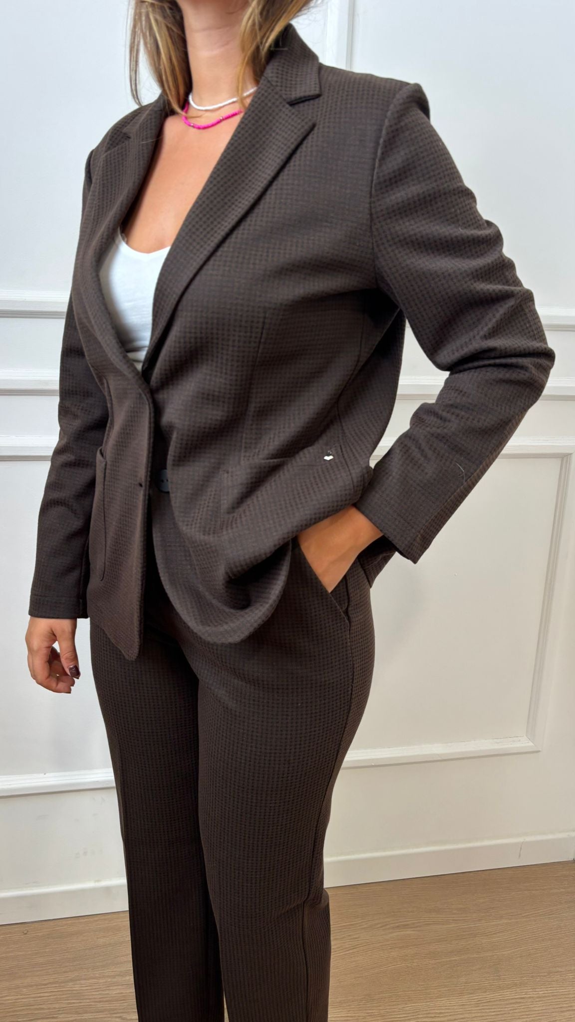 Blazer Eco Jacquard monopetto Ragno DR49GA A75