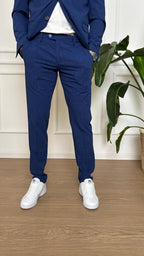 Abito slim Turchetti KU1928 bluette