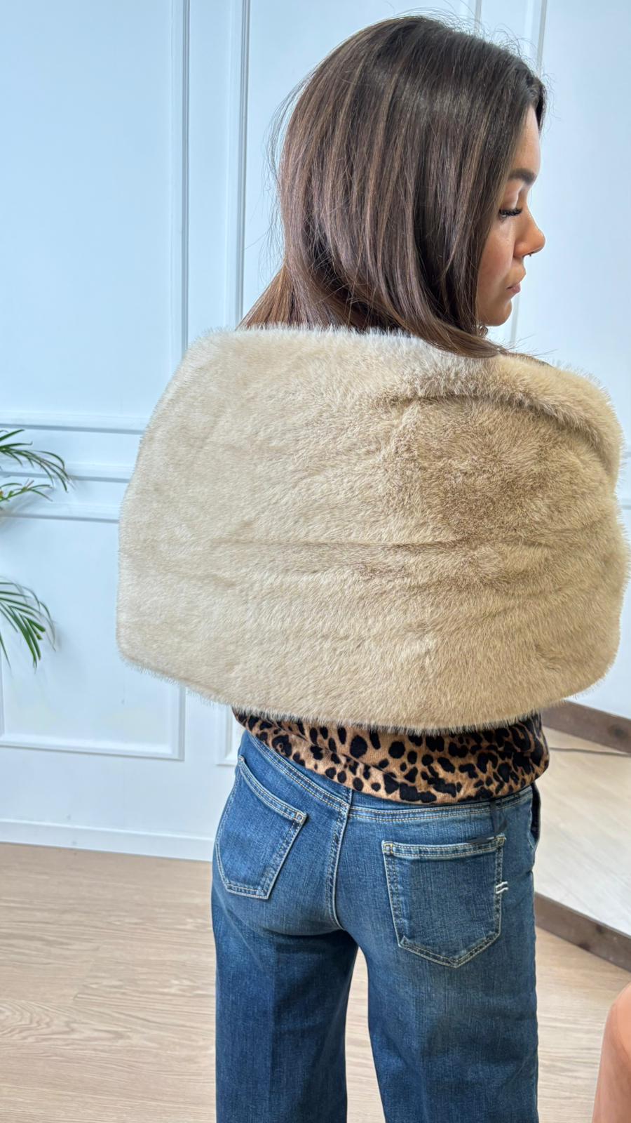 Sciarpone pelliccia AF0001 Vicolo