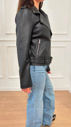 Chiodo biker mille Only 15357332 nero